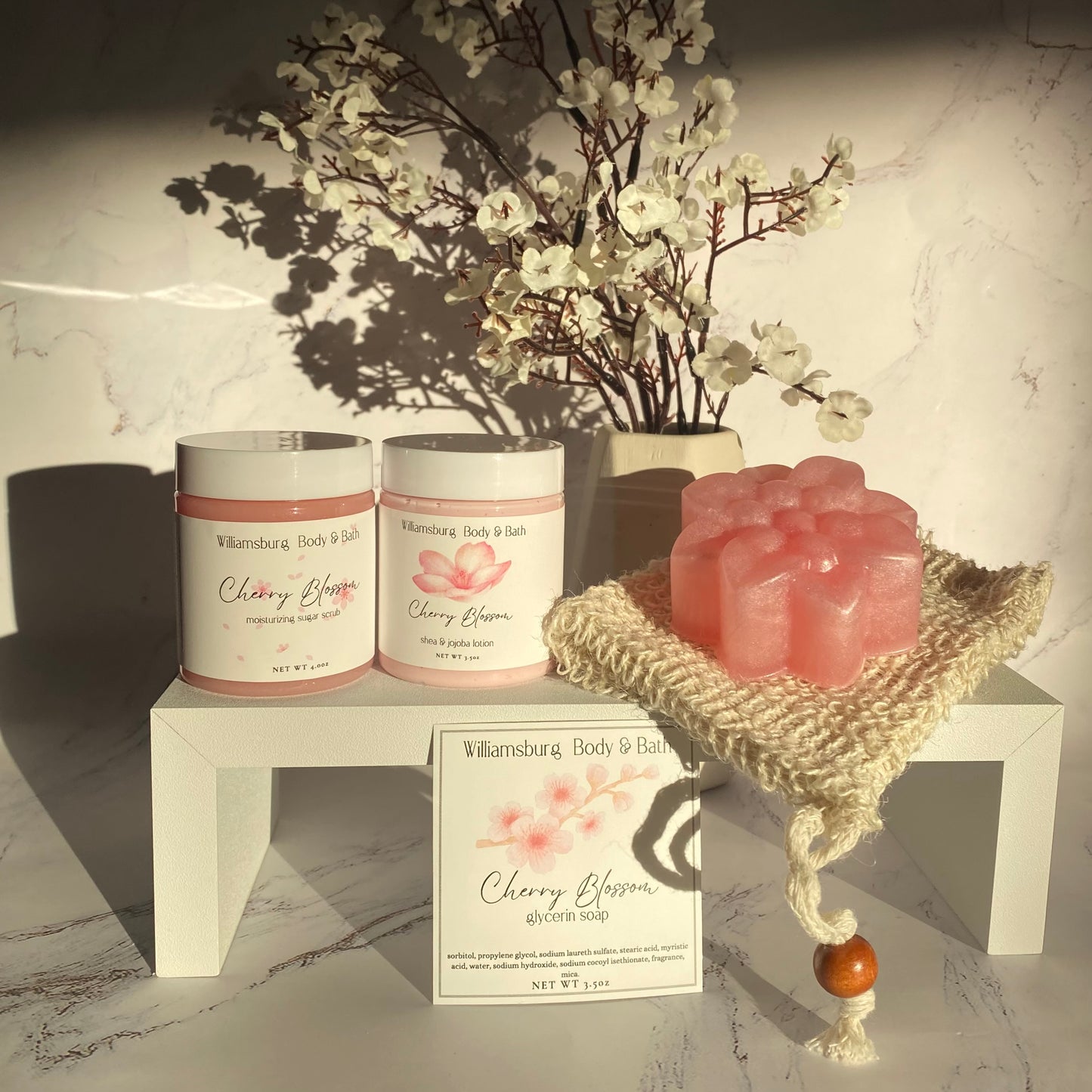 Cherry Blossom Bath Gift Set
