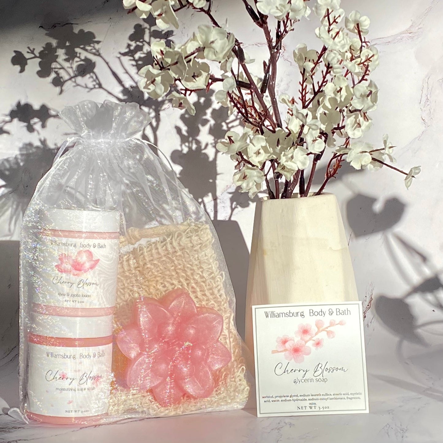 Cherry Blossom Bath Gift Set